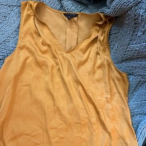 Mustard/gold silky tank